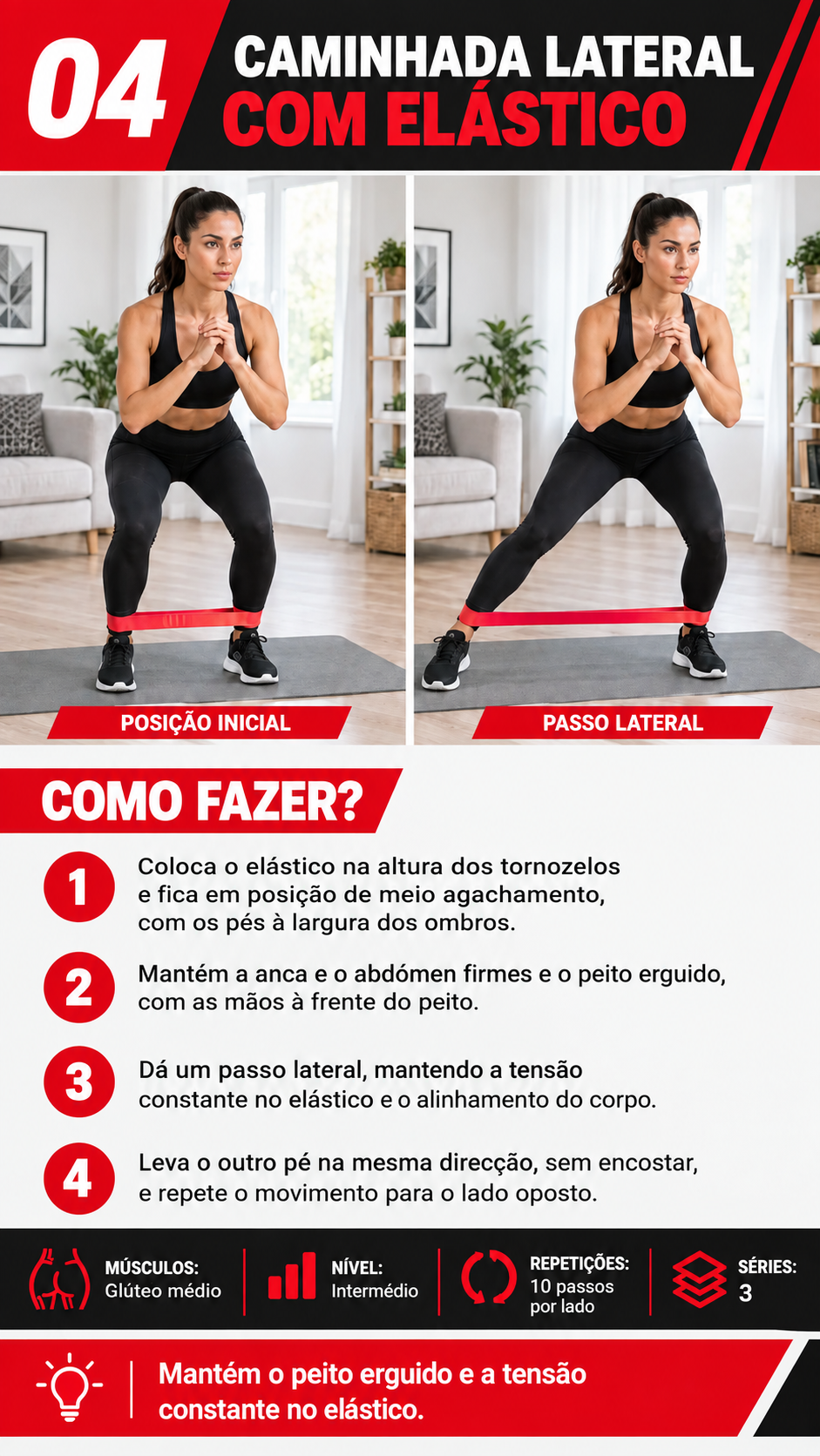 Página do guia: exercício 04 com banda elástica