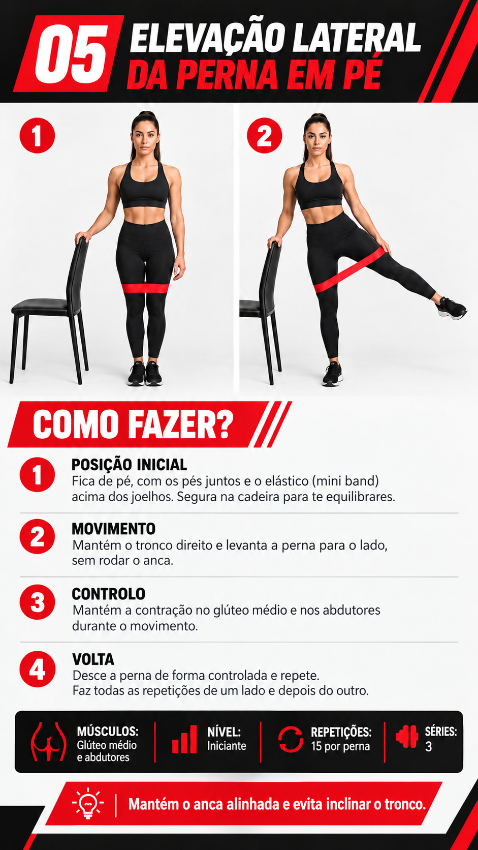 Página do guia: exercício 05 com banda elástica