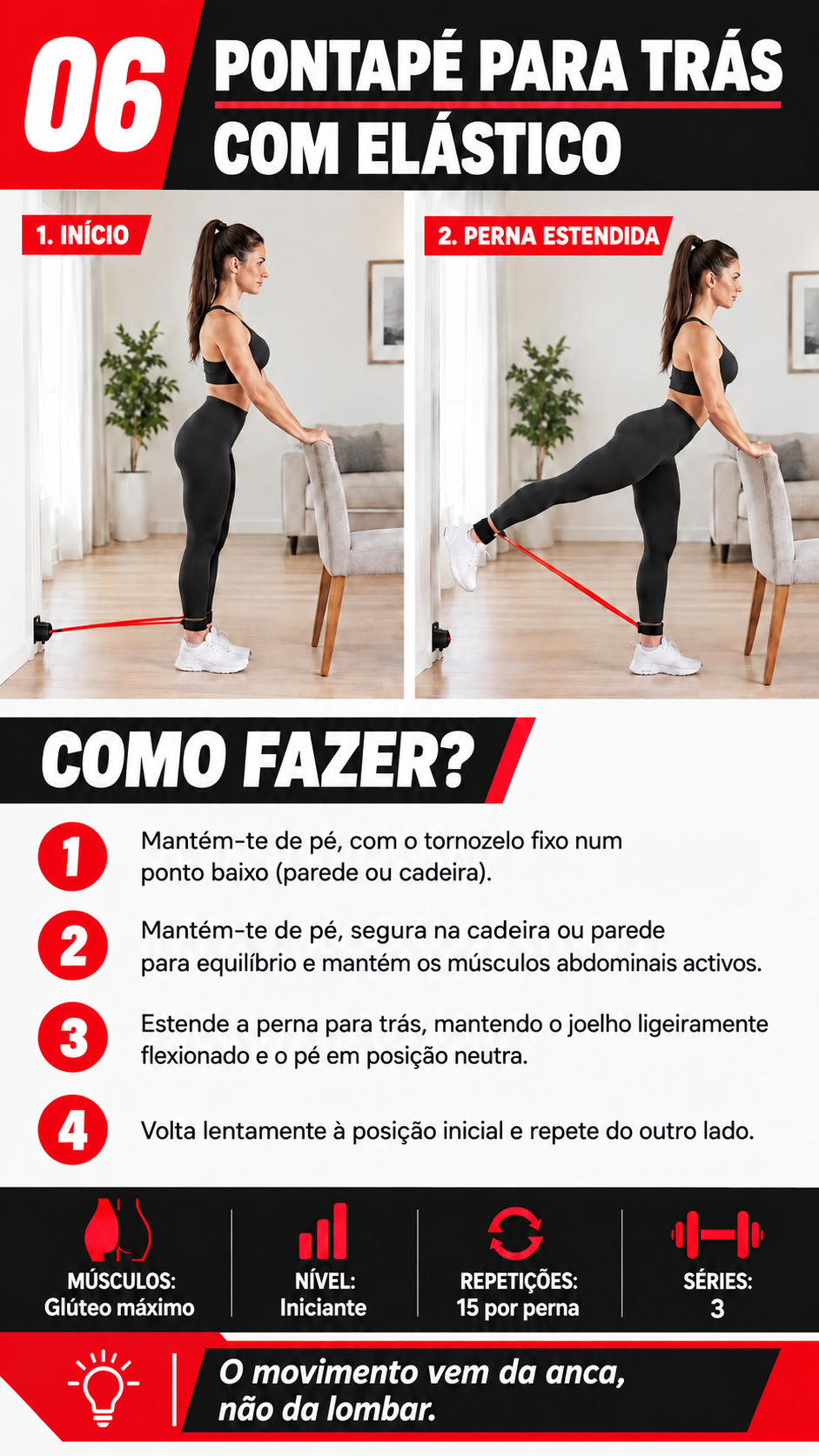 Página do guia: exercício 06 com banda elástica