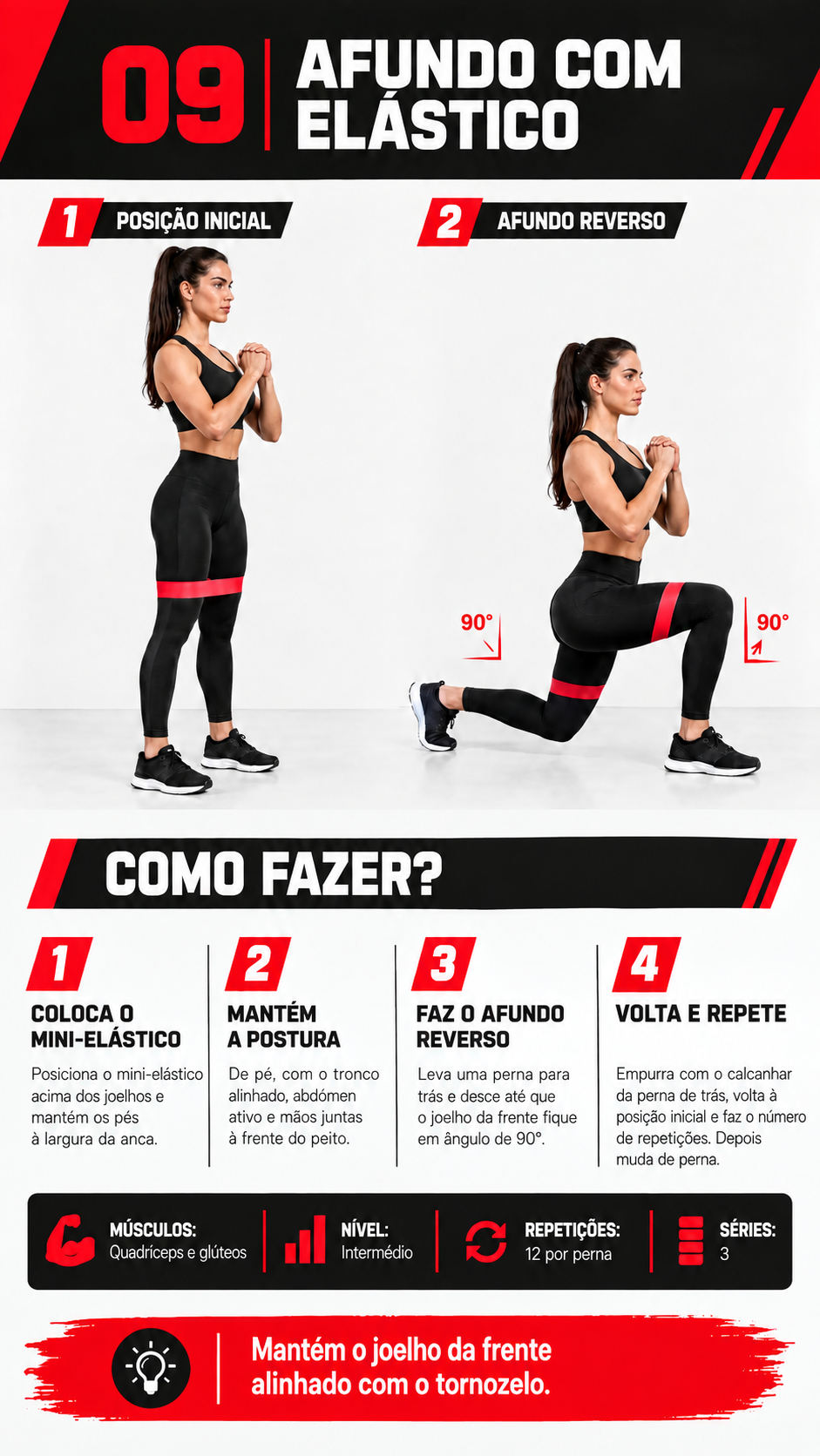 Página do guia: exercício 09 com banda elástica