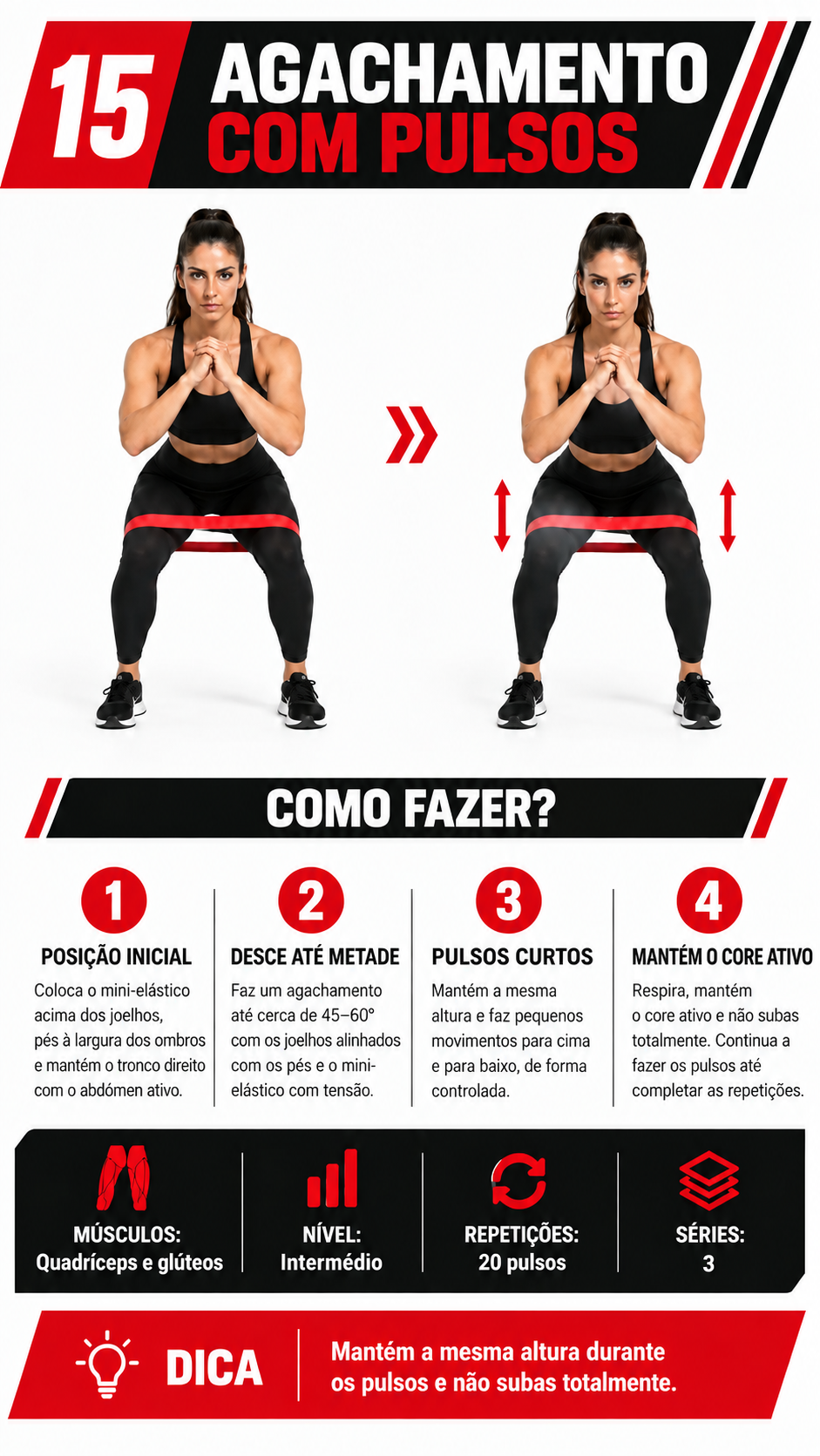 Página do guia: exercício 15 com banda elástica