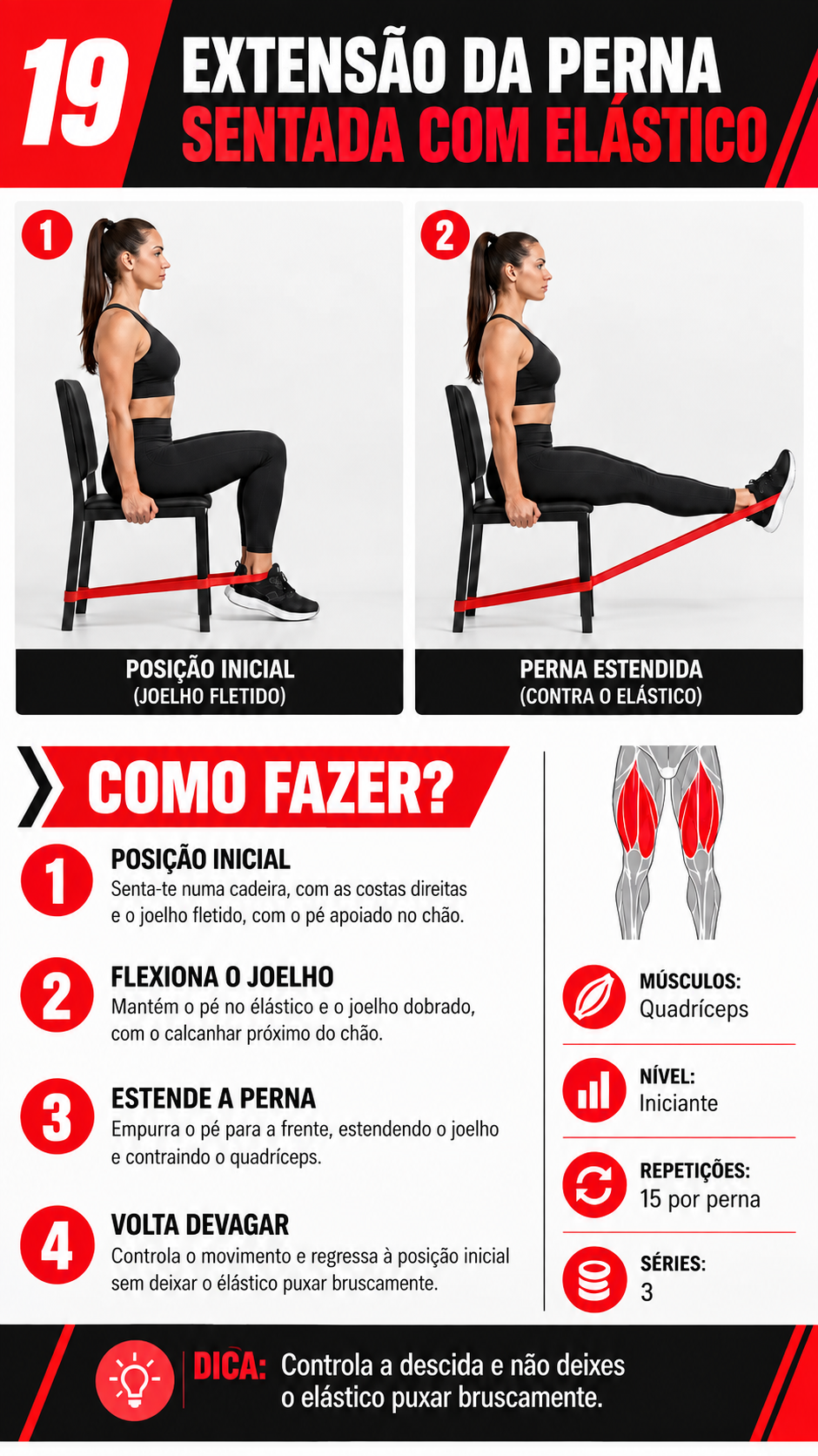 Página do guia: exercício 19 com banda elástica