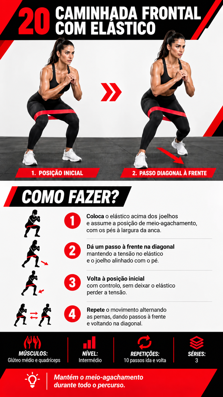 Página do guia: exercício 20 com banda elástica
